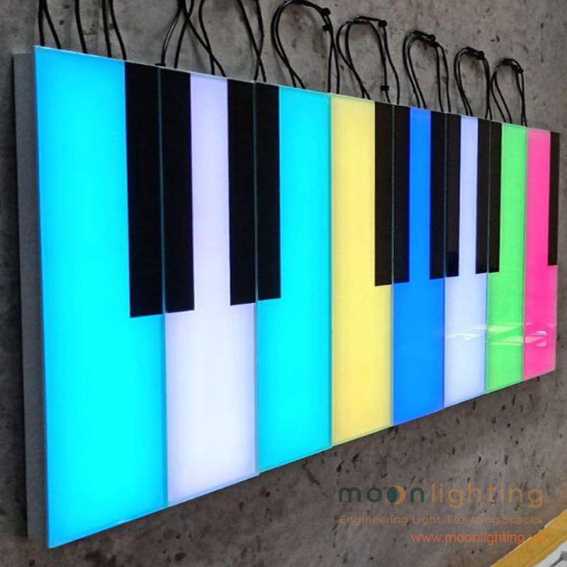 Cụm phím đàn Piano âm sàn MG-308PI-20 độ sáng cao cho quảng trường
