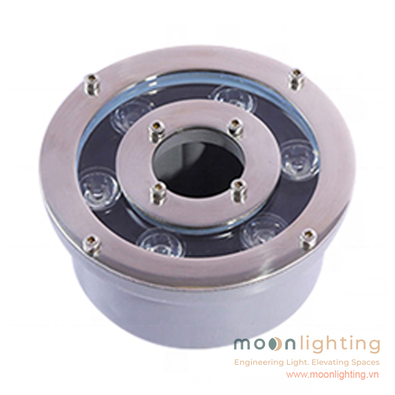 Đèn LED âm nước đài phun nước bánh xe MG-502-130 công suất 6W Moon Lighting