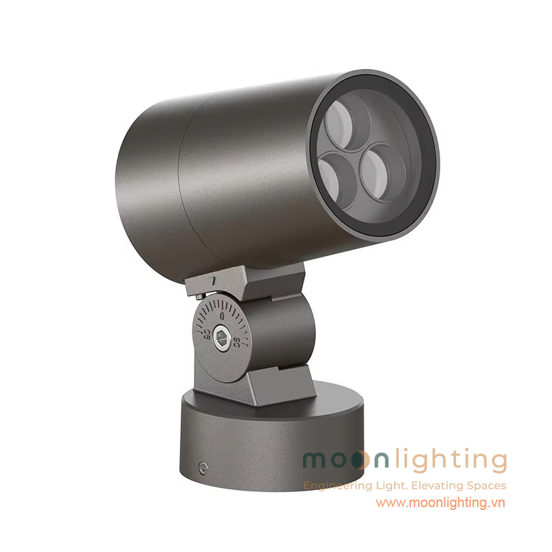 Thiết kế thực tế đèn LED Project Flood Light MG-618N-65 công suất 9W hình trụ sang trọng cao cấp chính hãng Moon Lighting