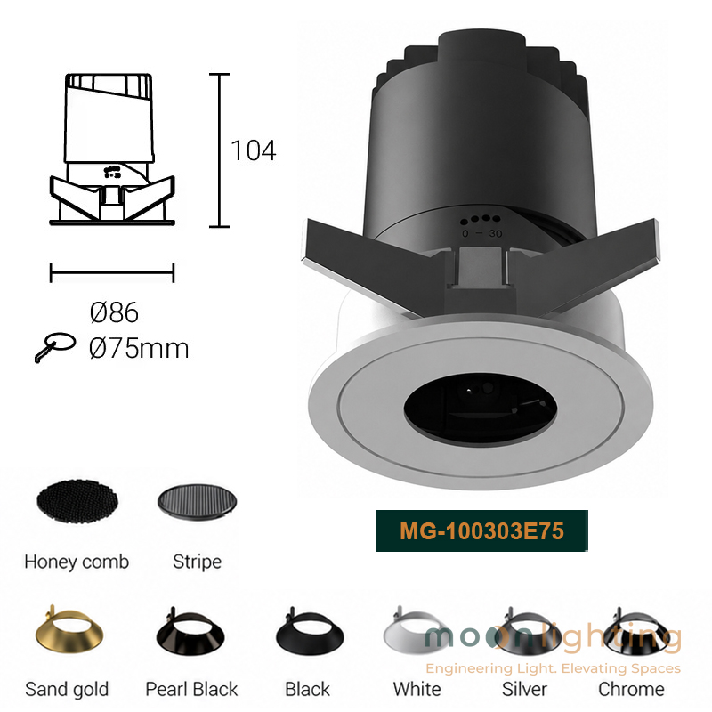 Đèn chiếu sáng kiến trúc cao cấp Moon Lighting MG-100303E75 viền mỏng