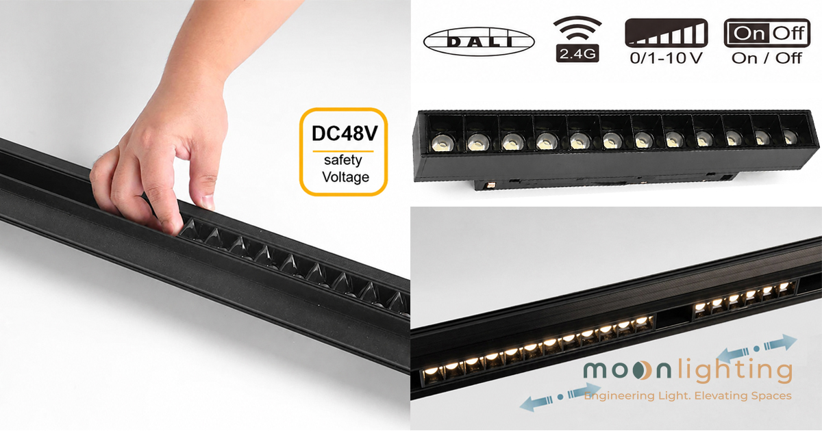 Cận cảnh bề mặt thực tế sản phẩm đèn chiếu điểm ray nam châm MG-COB Series kết cấu vỏ nhôm đúc tản nhiệt tinh xảo