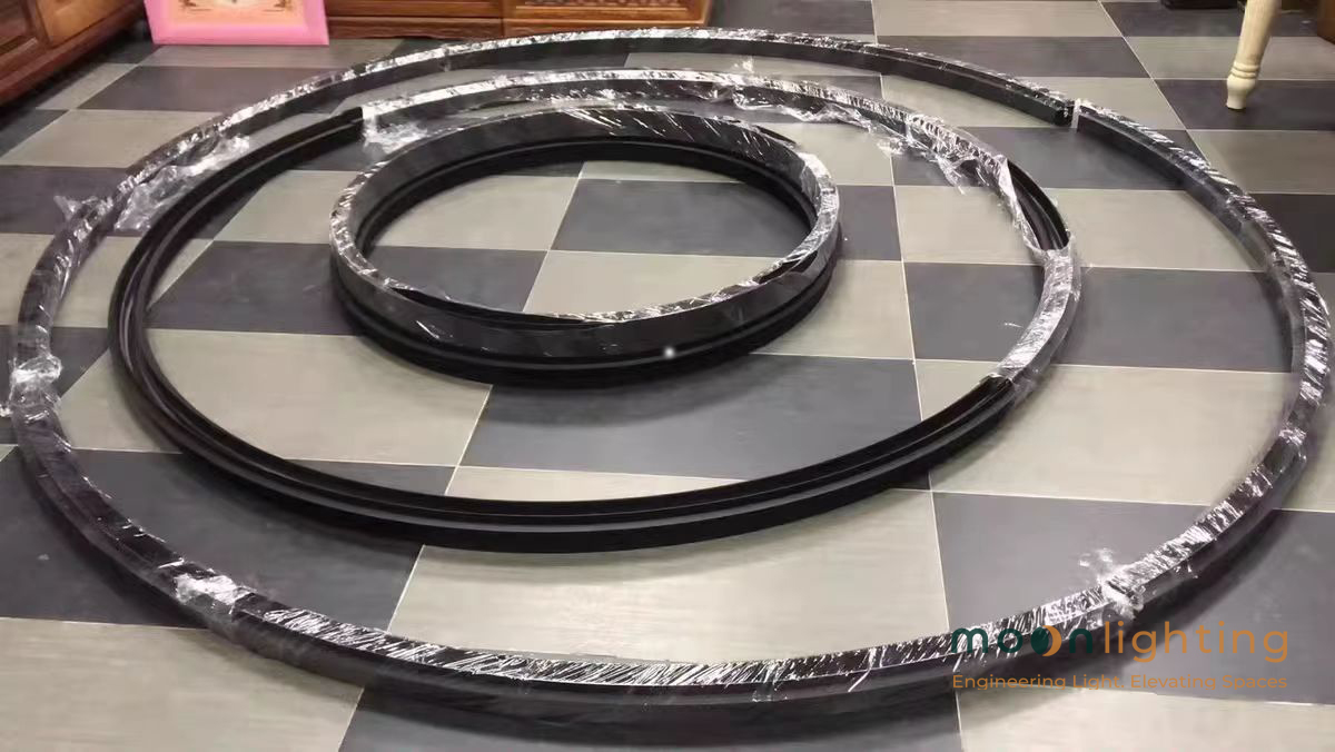 Bản vẽ kích thước hình học chi tiết đường kính tiêu chuẩn 600mm thanh ray nam châm tròn D600