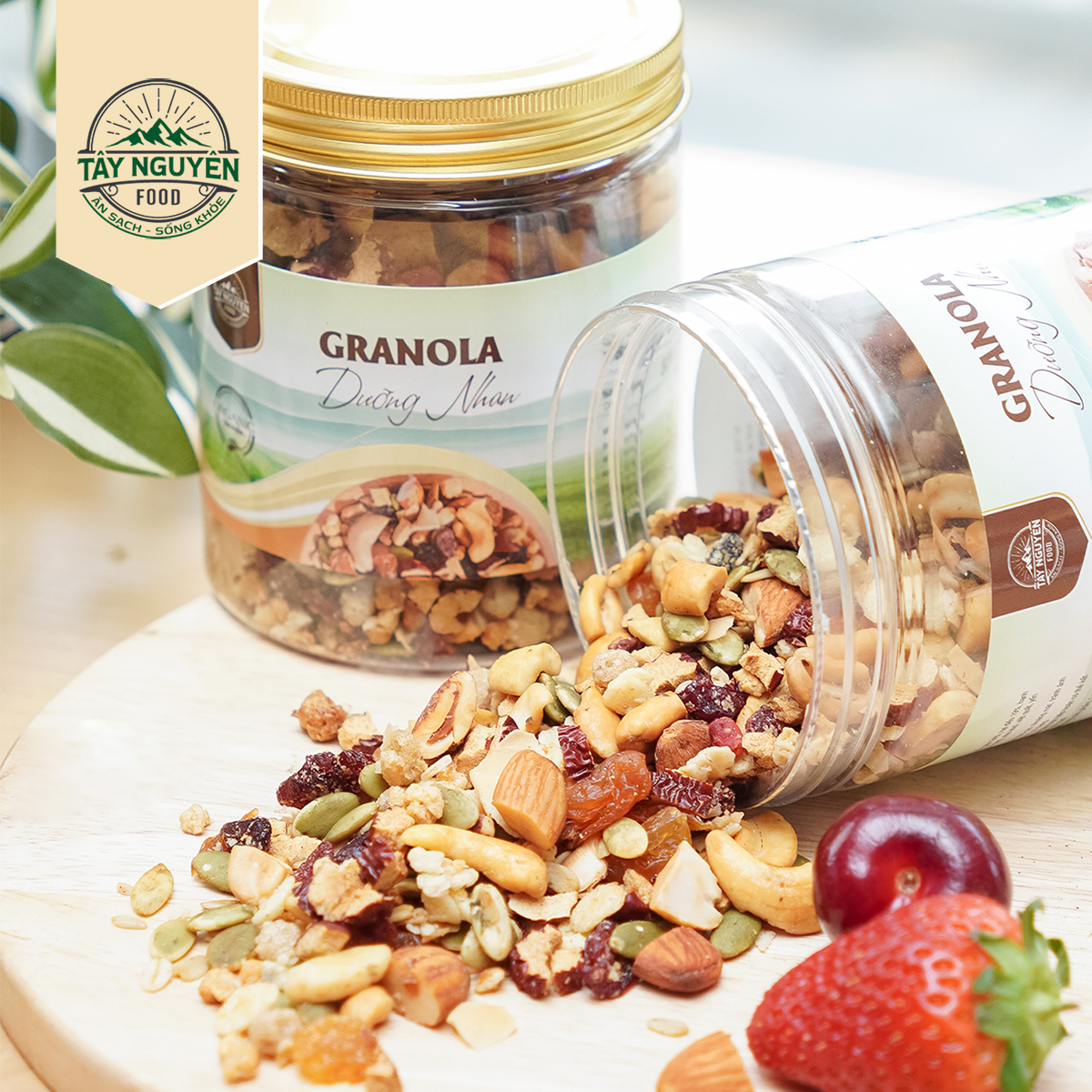 Granola dưỡng nhan sấy mật ong không đường Tây Nguyên Food – Việt Nam