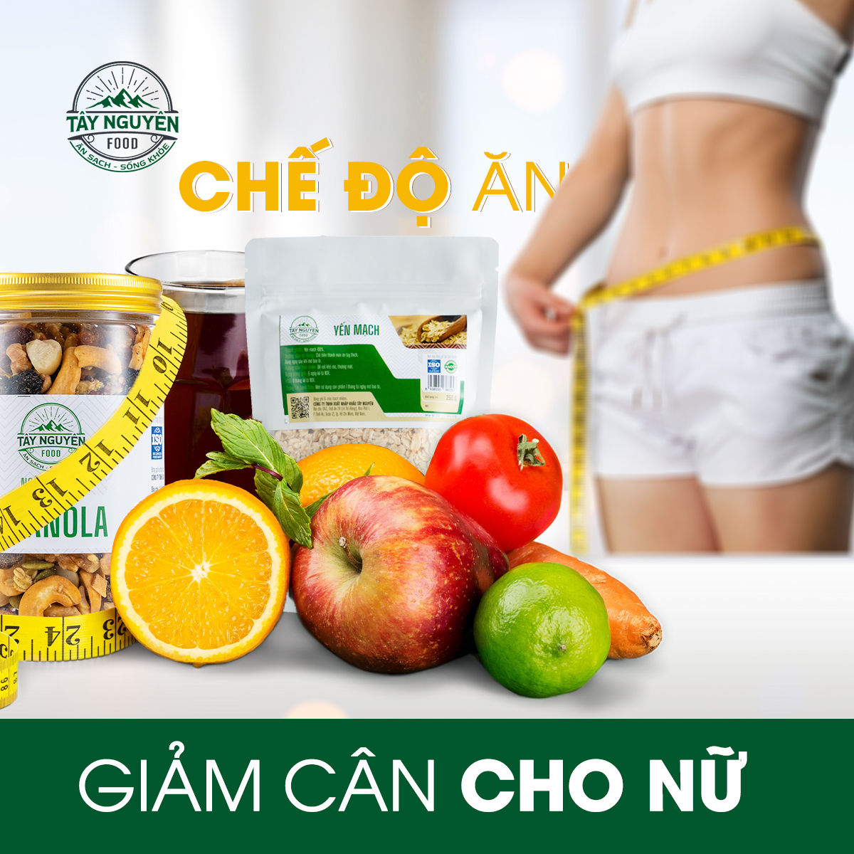 Chế độ giảm cân hợp lý cho phái nữ