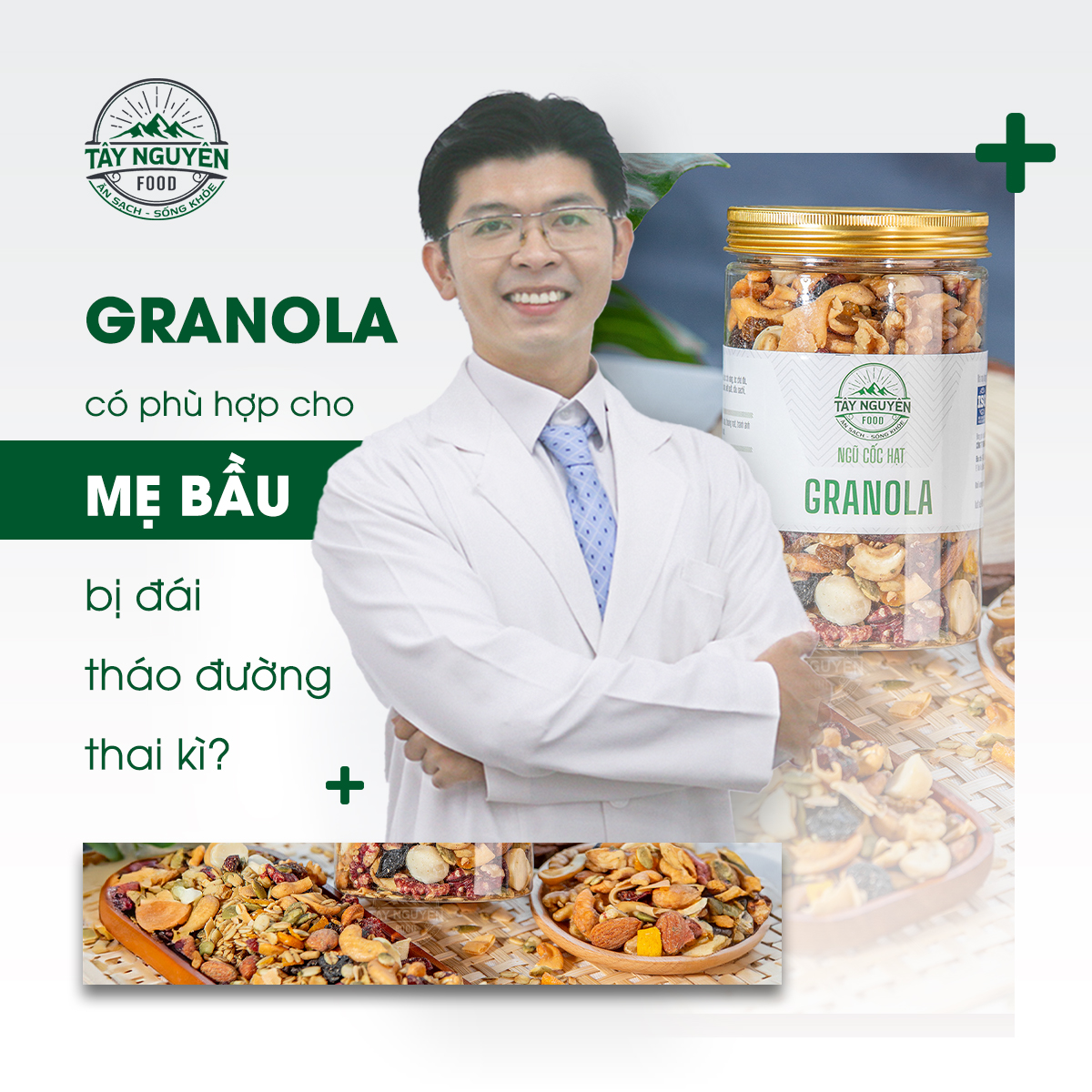 [Giải đáp] Đang mang thai và bị đái tháo đường (tiểu đường) thai kì thì dùng Granola được không nhỉ?