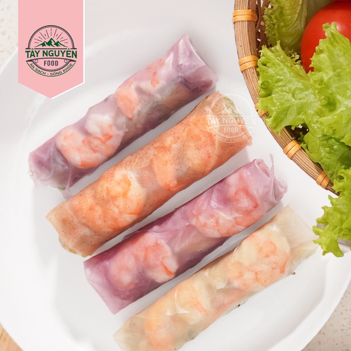 Cuộn chặt vừa tay, dai ngon thanh mát – Bánh tráng rau củ healthy
