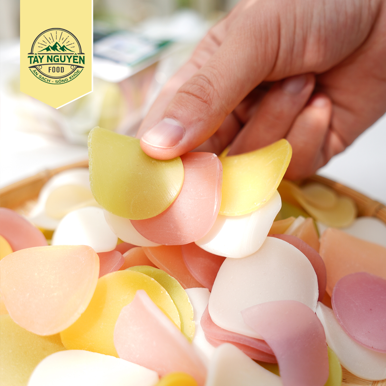 Combo Bánh phồng rau củ và Bánh phồng gạo lứt loại 200g