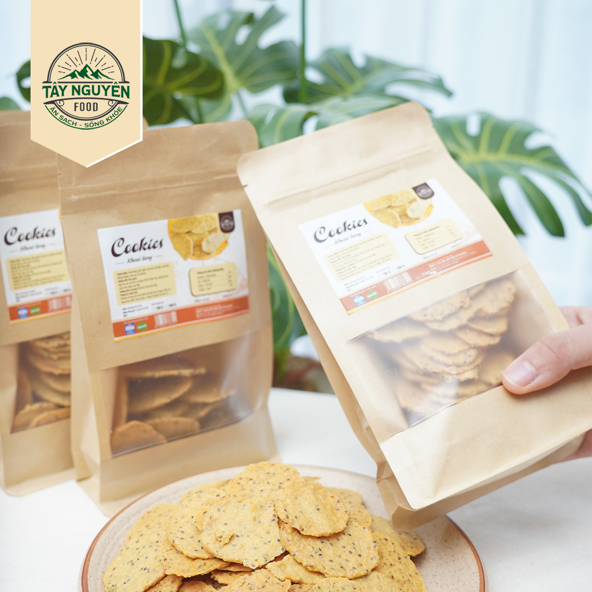 Combo 2 Túi Bánh Cookies Khoai Lang 100g