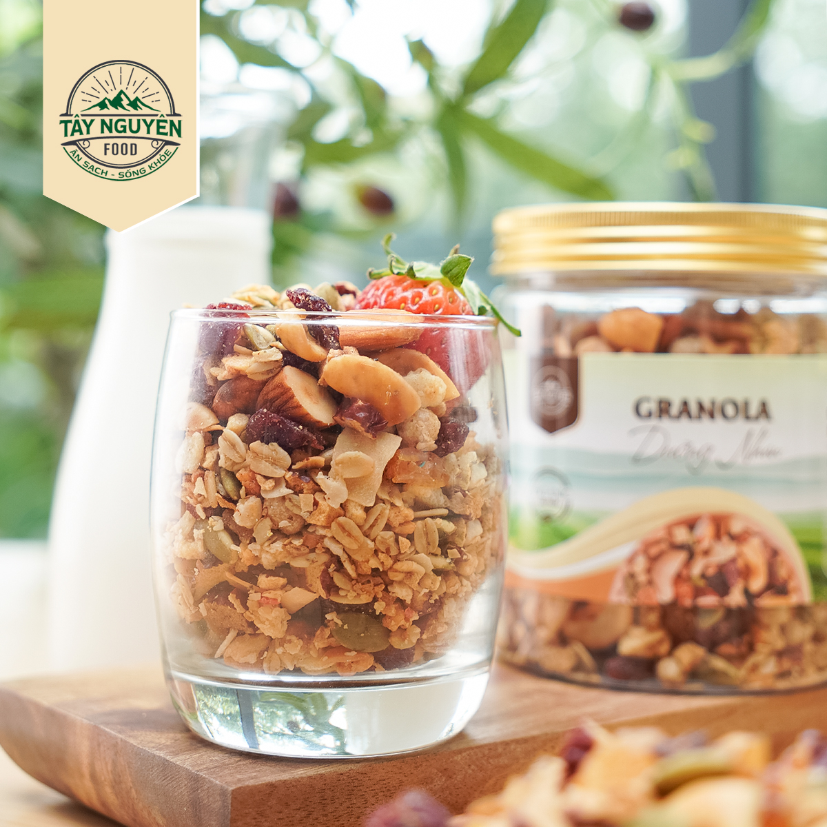 Combo 2 Granola dưỡng nhan kèm Cà phê sữa