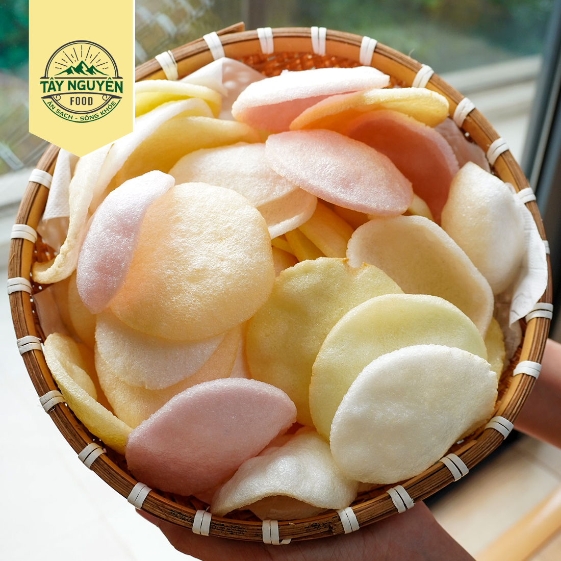 Combo Bánh phồng rau củ và Bánh phồng gạo lứt loại 400g