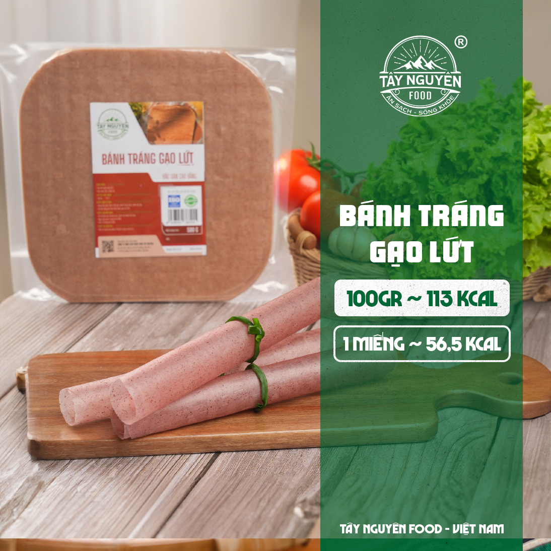 Bánh Tráng Gạo Lứt & Bánh Tráng Rau Củ