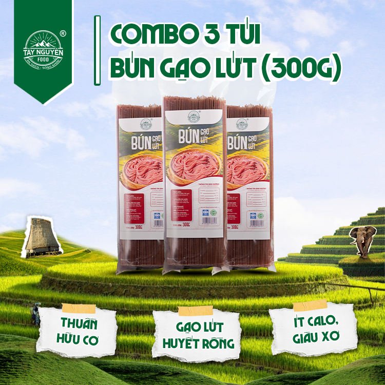 Bún gạo lứt sợi thẳng