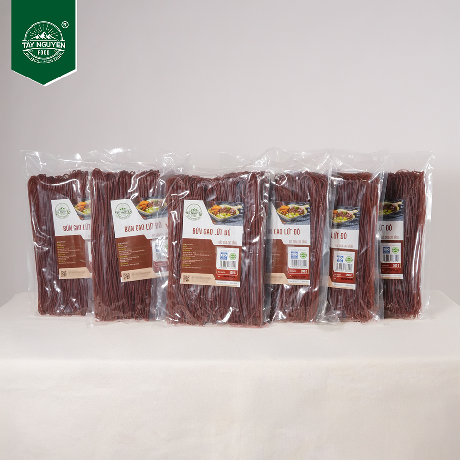 Combo 3Kg Bún Gạo Lứt Đỏ (6 Bịch 500g)