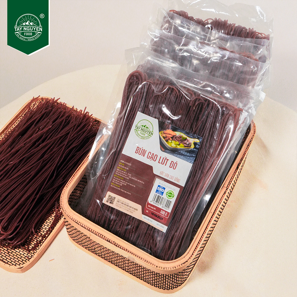 Combo 3Kg Bún Gạo Lứt Đỏ (6 Bịch 500g)