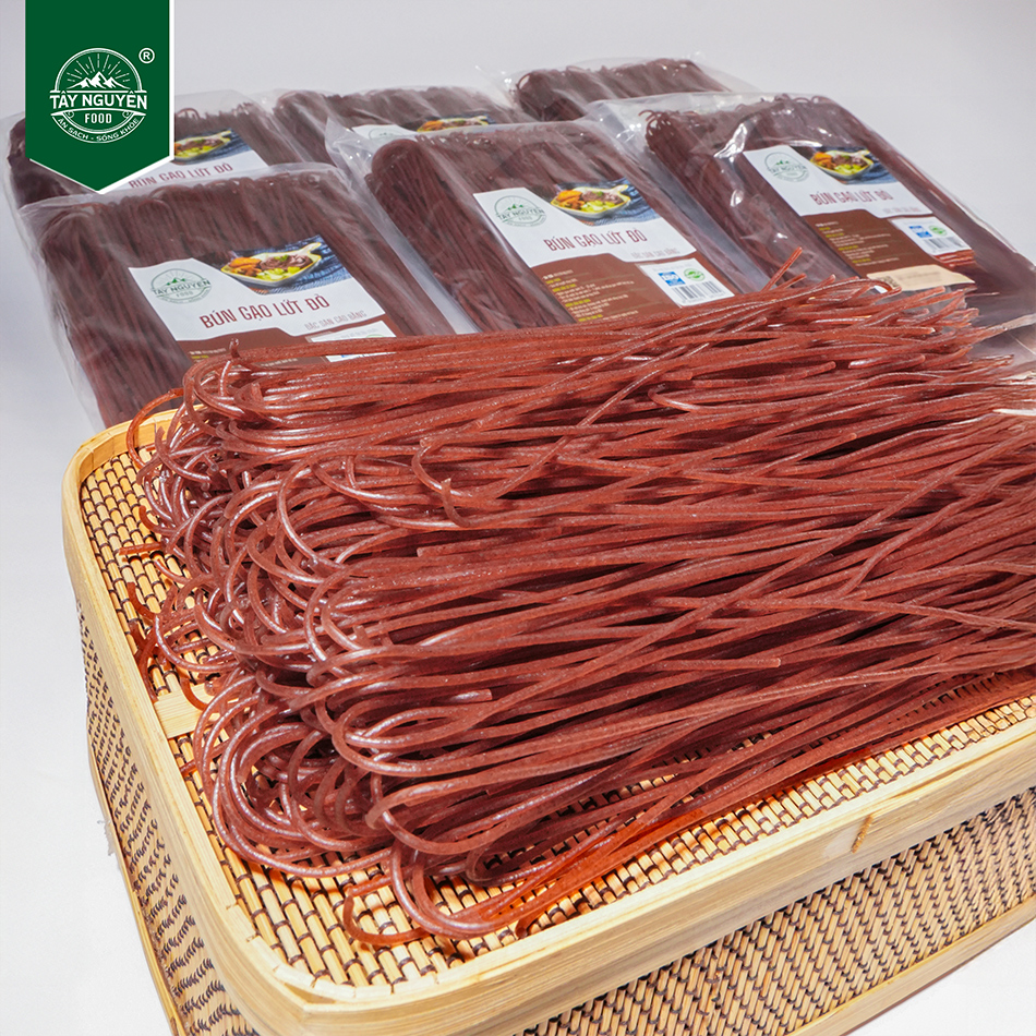 Combo 3Kg Bún Gạo Lứt Đỏ (6 Bịch 500g)