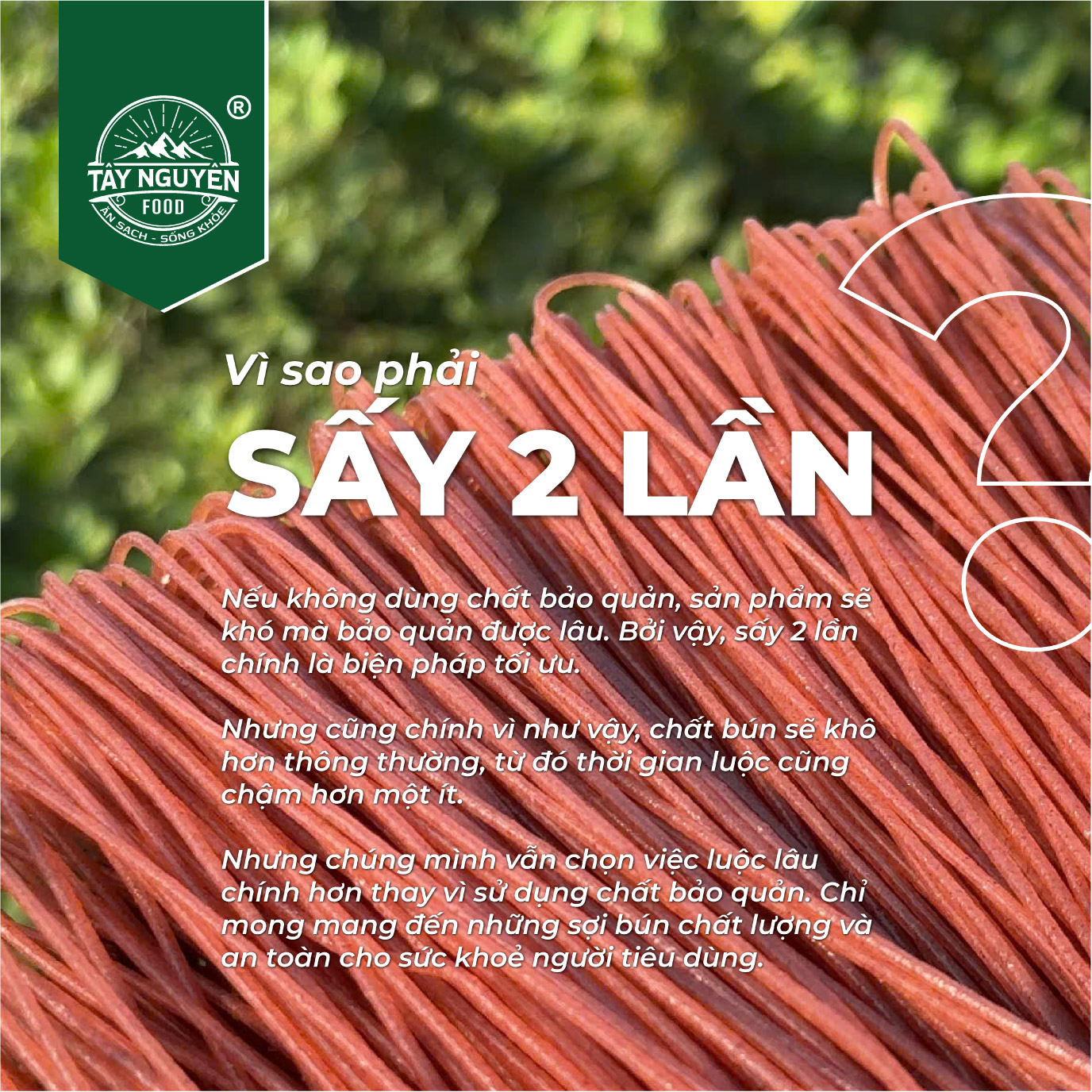 Combo 2Kg Bún Gạo Lứt Đỏ (4 Bịch 500g)