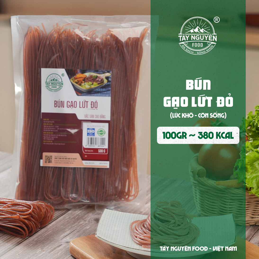 Bún Gạo Lứt Đỏ