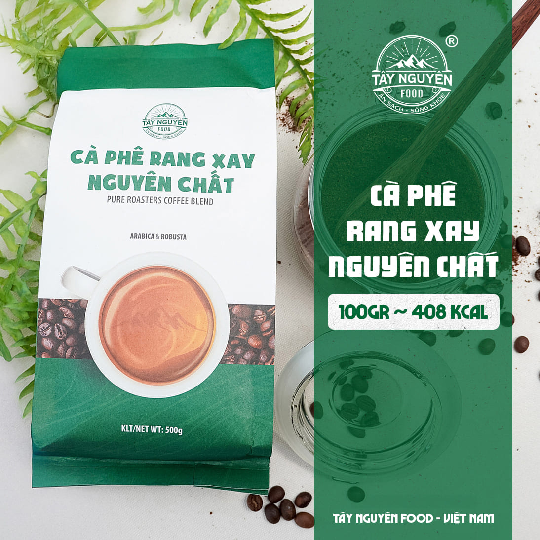 Cà Phê Rang Xay Nguyên Chất
