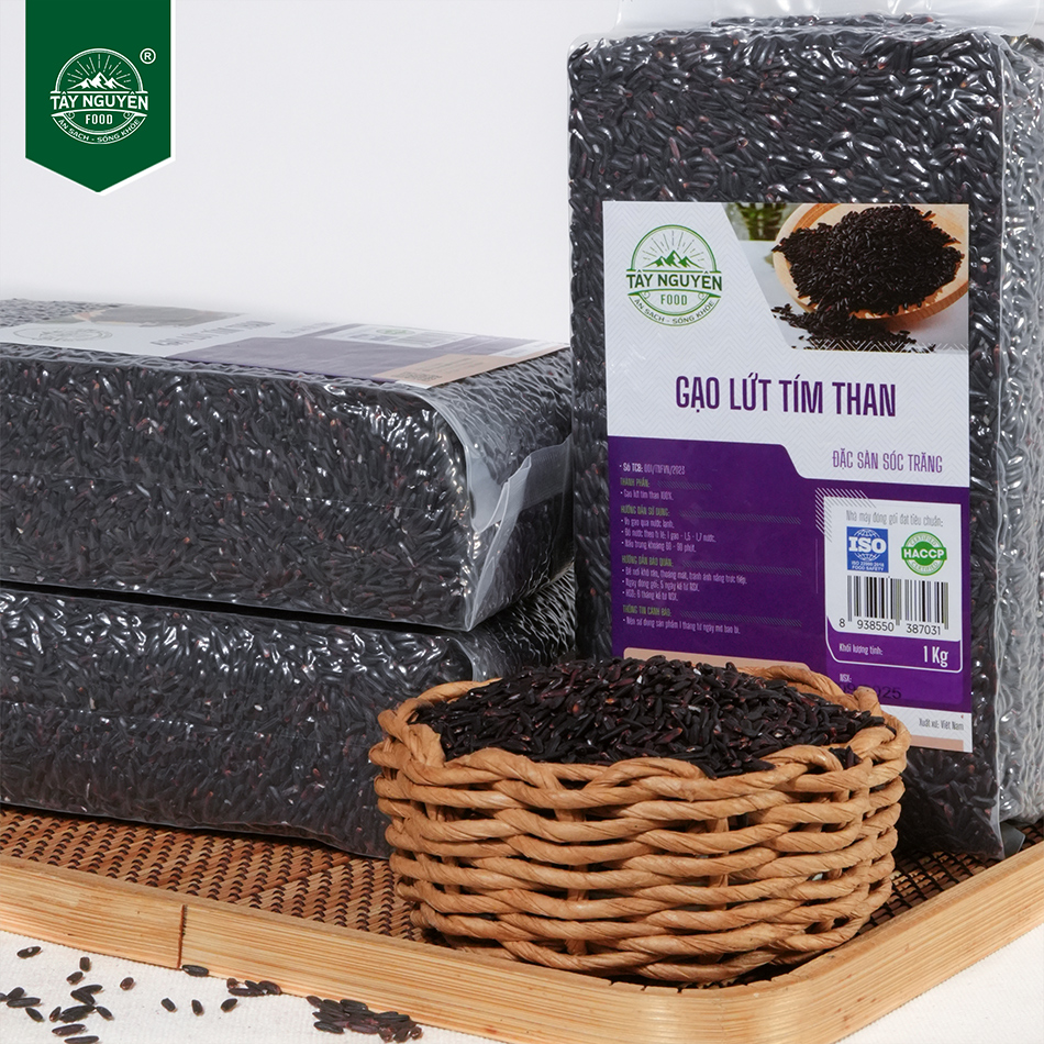 Combo 3Kg Gạo Lứt Tím Than Sóc Trăng