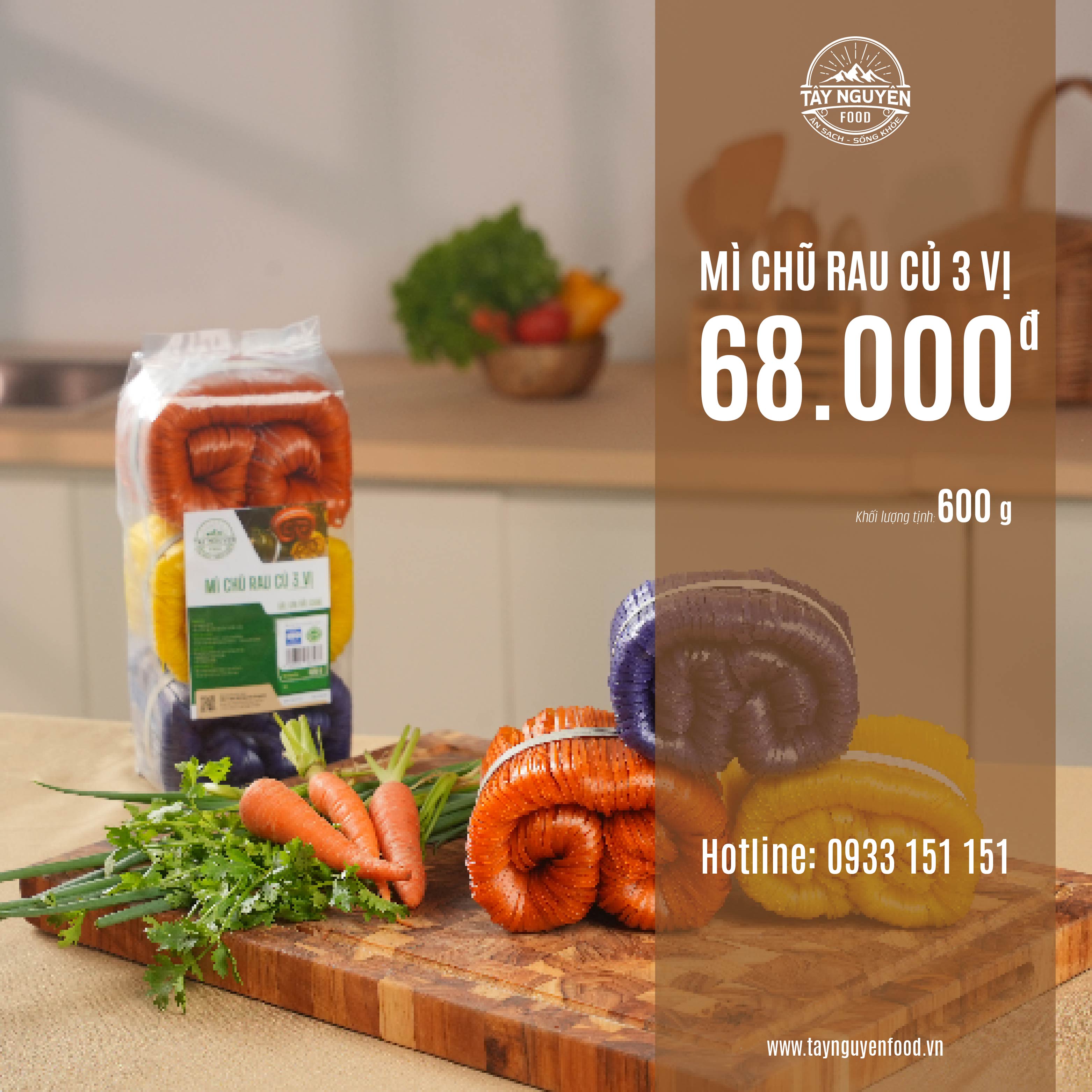 Mì Chũ Rau Củ 3 Vị