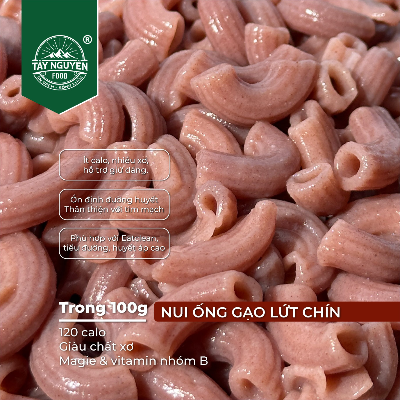 Nui Ống Gạo Lứt