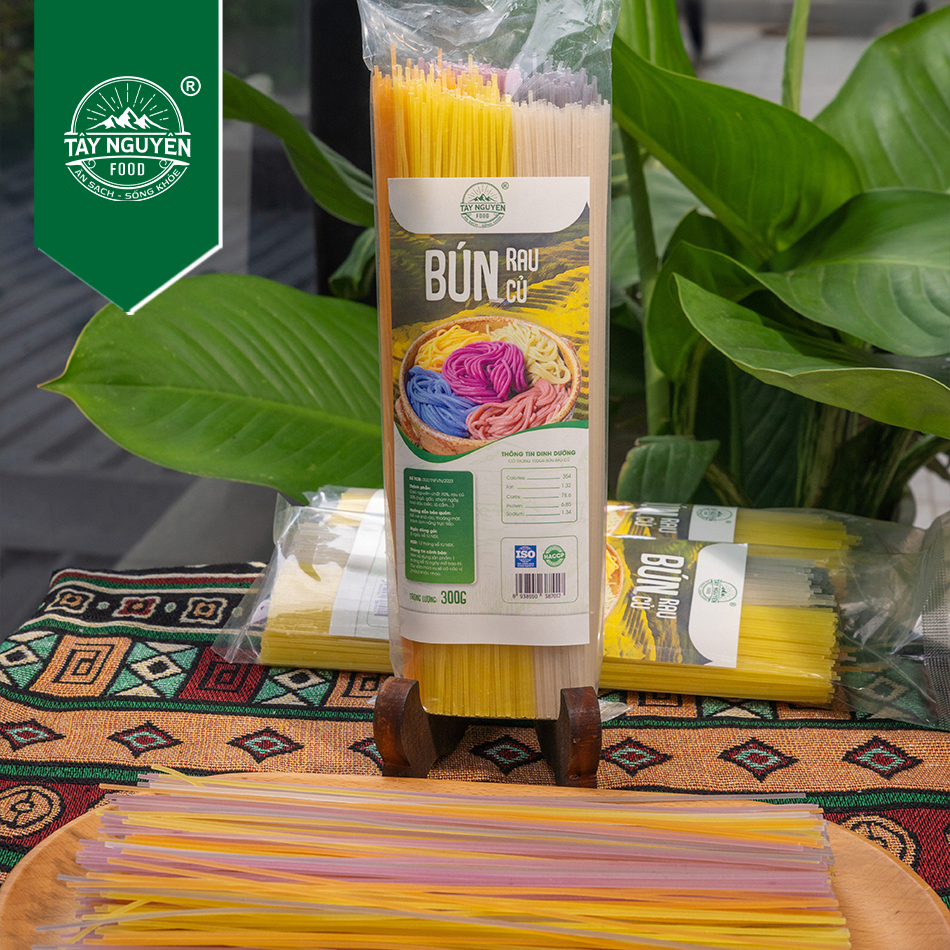 Bún gạo rau củ sợi thẳng