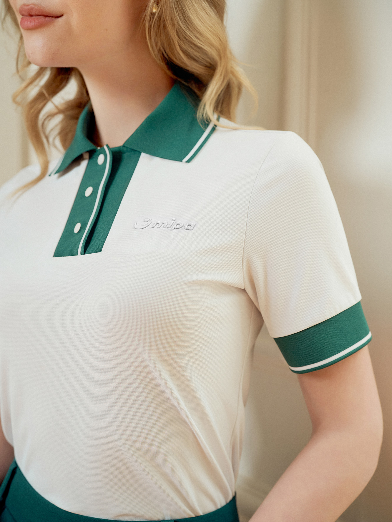 Alice Top - White Green