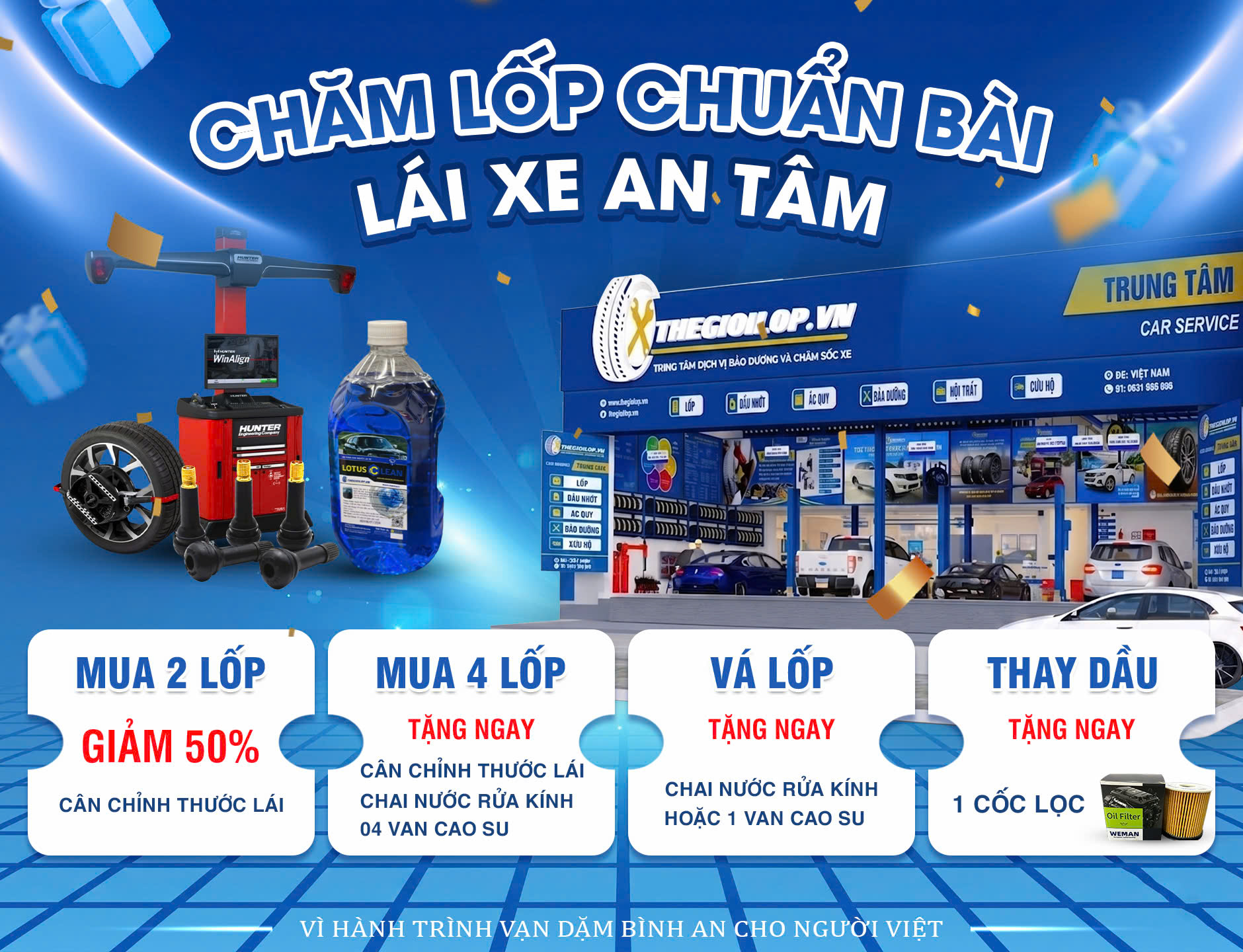 Chăm Lốp Chuẩn Bài – Lái Xe An Tâm: Chương Trình Ưu Đãi Đặc Biệt Tại THEGIOILOP.VN
