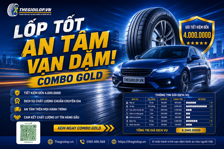 THẺ COMBO GOLD – CHĂM SÓC XE ĐẲNG CẤP, ƯU TIÊN TOÀN DIỆN