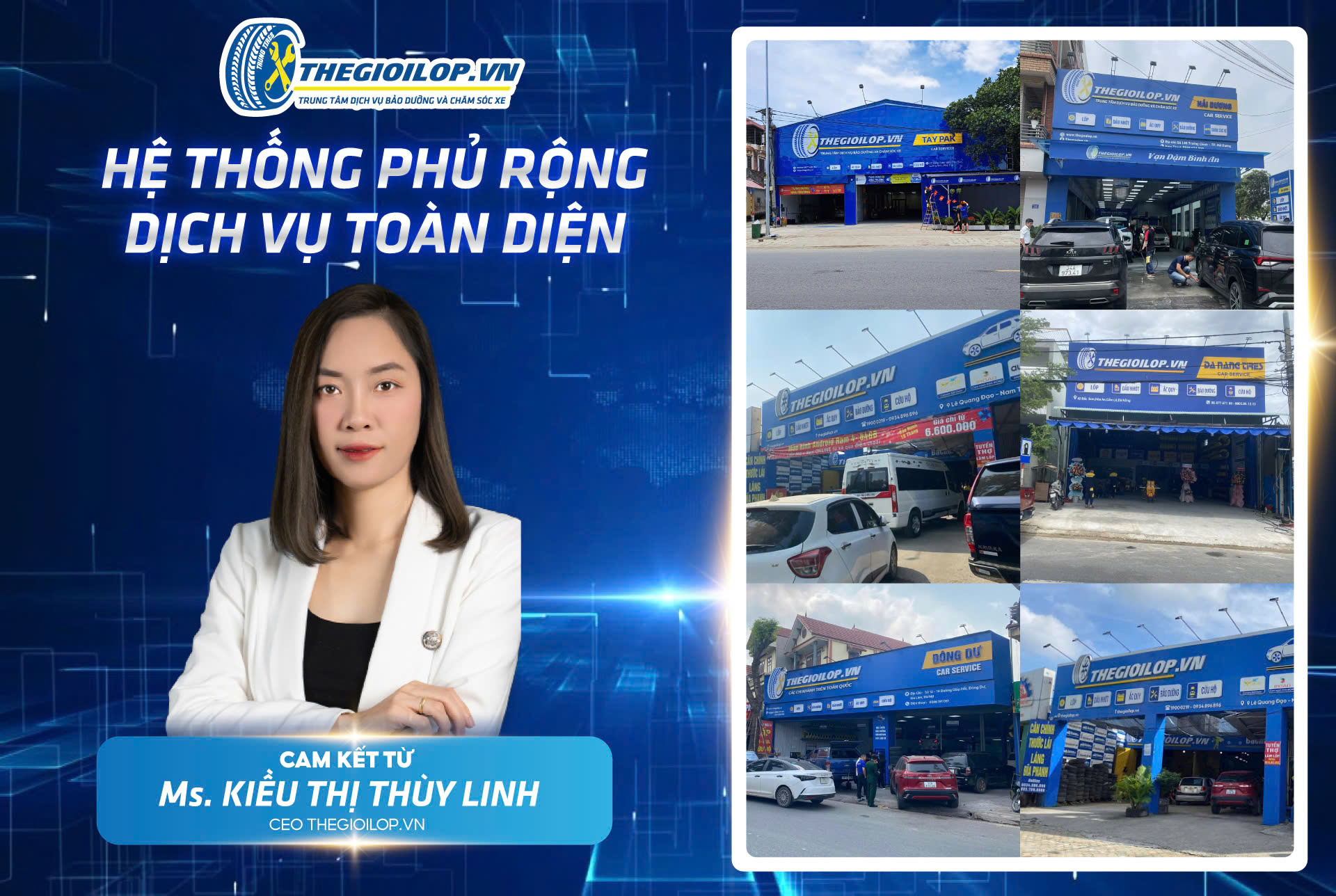 HỆ THỐNG PHỦ RỘNG, DỊCH VỤ TOÀN DIỆN – CAM KẾT TỪ BÀ KIỀU THỊ THÙY LINH - CEO THEGIOILOP.VN CHO MỌI HÀNH TRÌNH