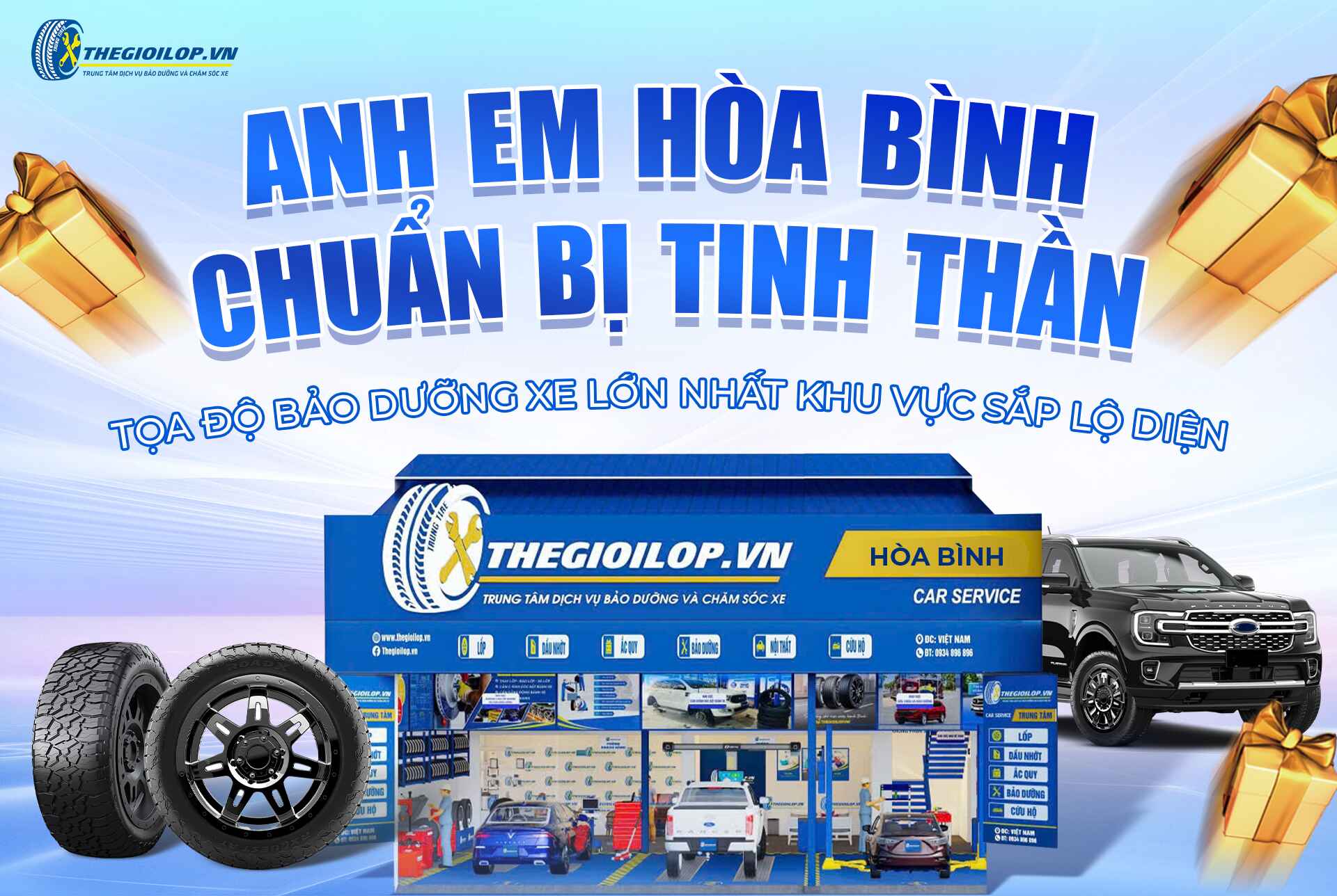 Anh em Hòa Bình chuẩn bị tinh thần: Tọa độ bảo dưỡng xe lớn nhất khu vực sắp lộ diện