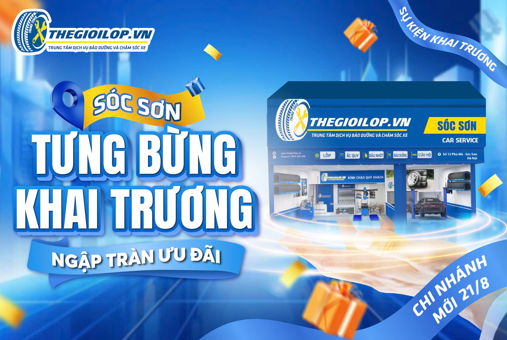 KHAI TRƯƠNG CHI NHÁNH MỚI THEGIOILOP.VN – SĂN NGAY ƯU ĐÃI “KHỦNG”