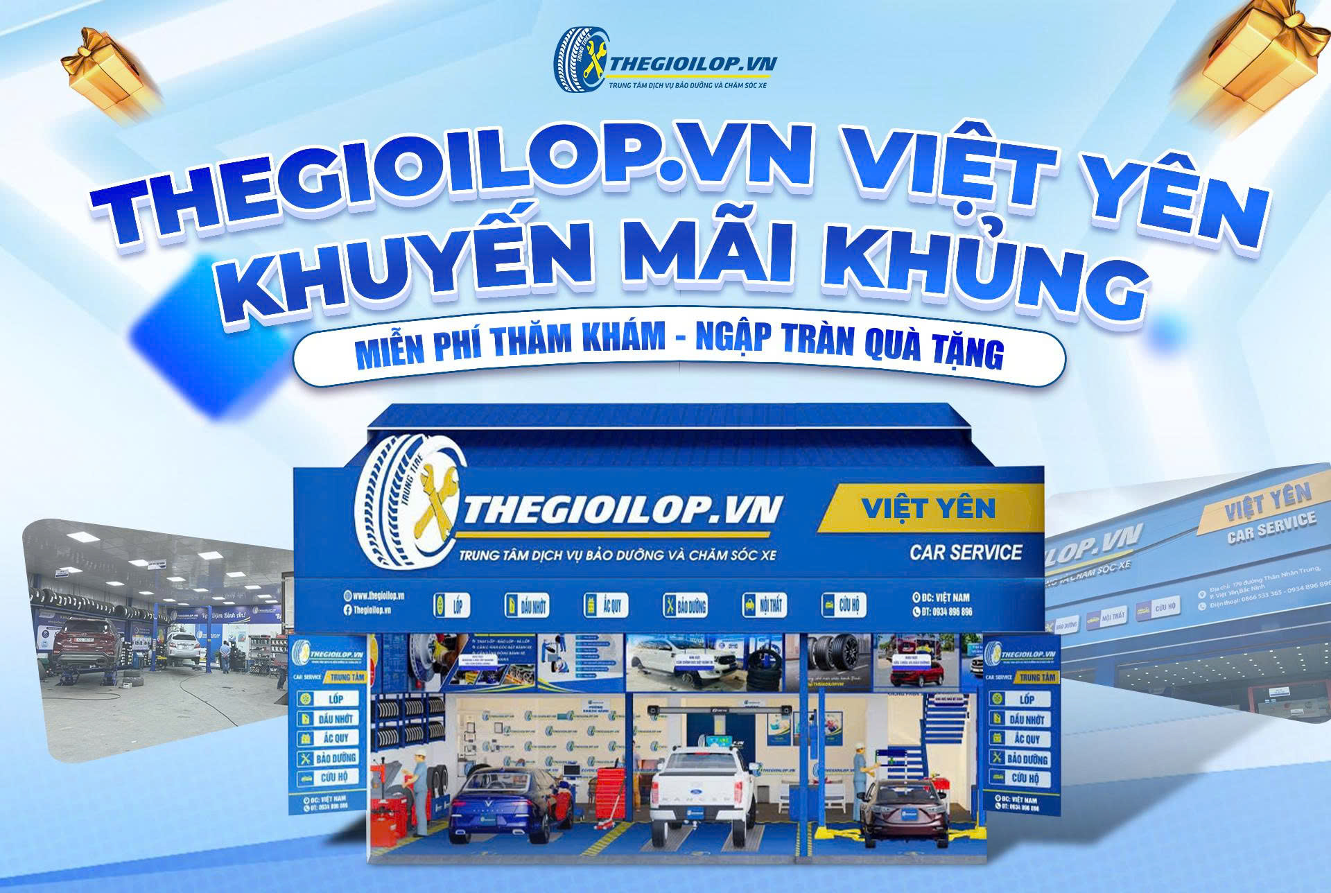 THEGIOILOP.VN VIỆT YÊN KHUYẾN MÃI KHỦNG: MIỄN PHÍ THĂM KHÁM, NGẬP TRÀN QUÀ TẶNG