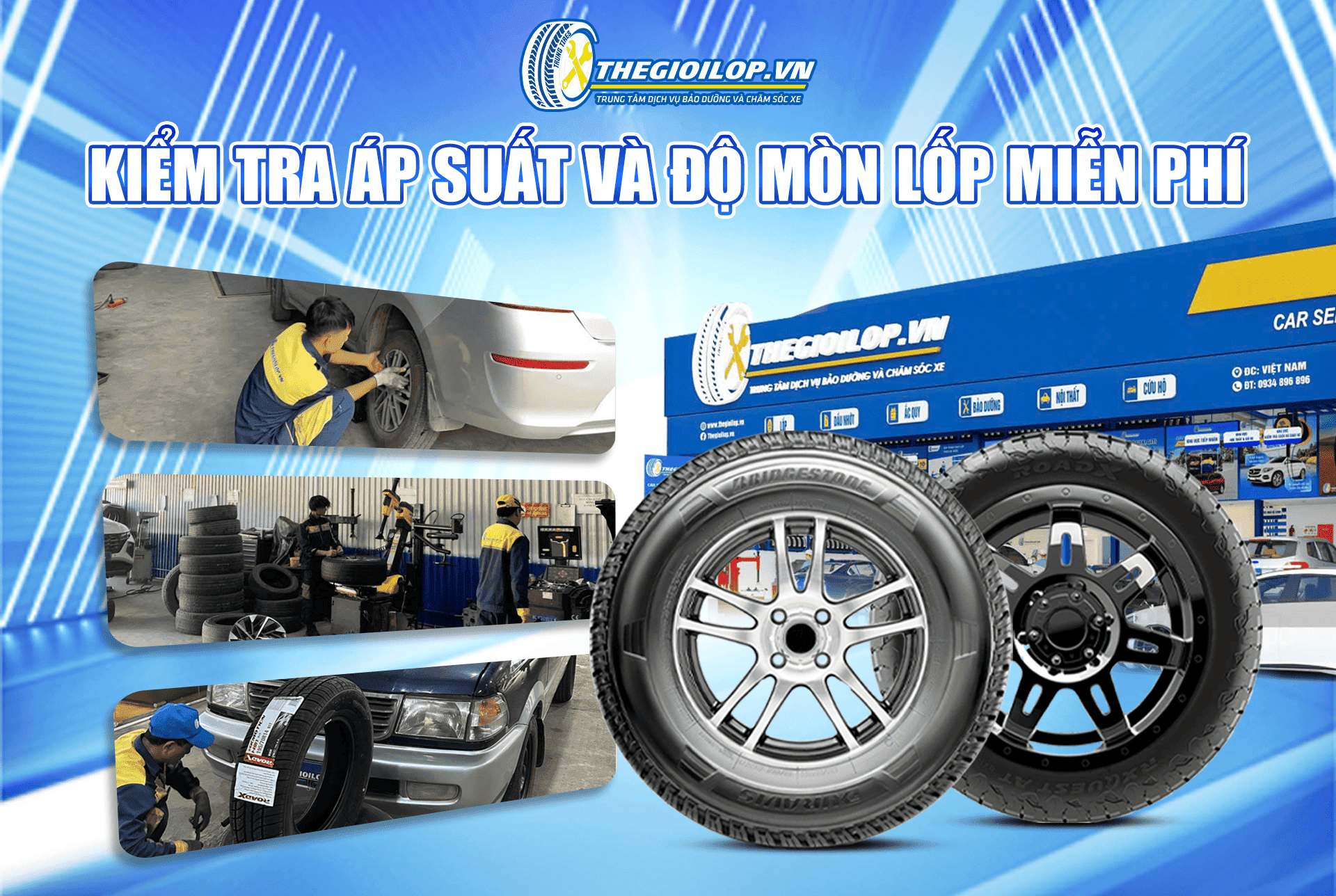 KIỂM TRA ÁP SUẤT VÀ ĐỘ MÒN LỐP MIỄN PHÍ: BẢO DƯỠNG ĐỊNH KỲ VÌ SỰ AN TOÀN CỦA GIA ĐÌNH!