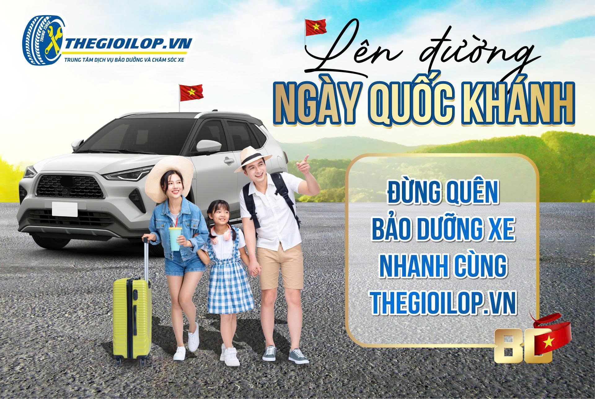 🇻🇳 LÊN ĐƯỜNG NGÀY QUỐC KHÁNH: ĐỪNG QUÊN BẢO DƯỠNG NHANH XE CÙNG THEGIOILOP.VN