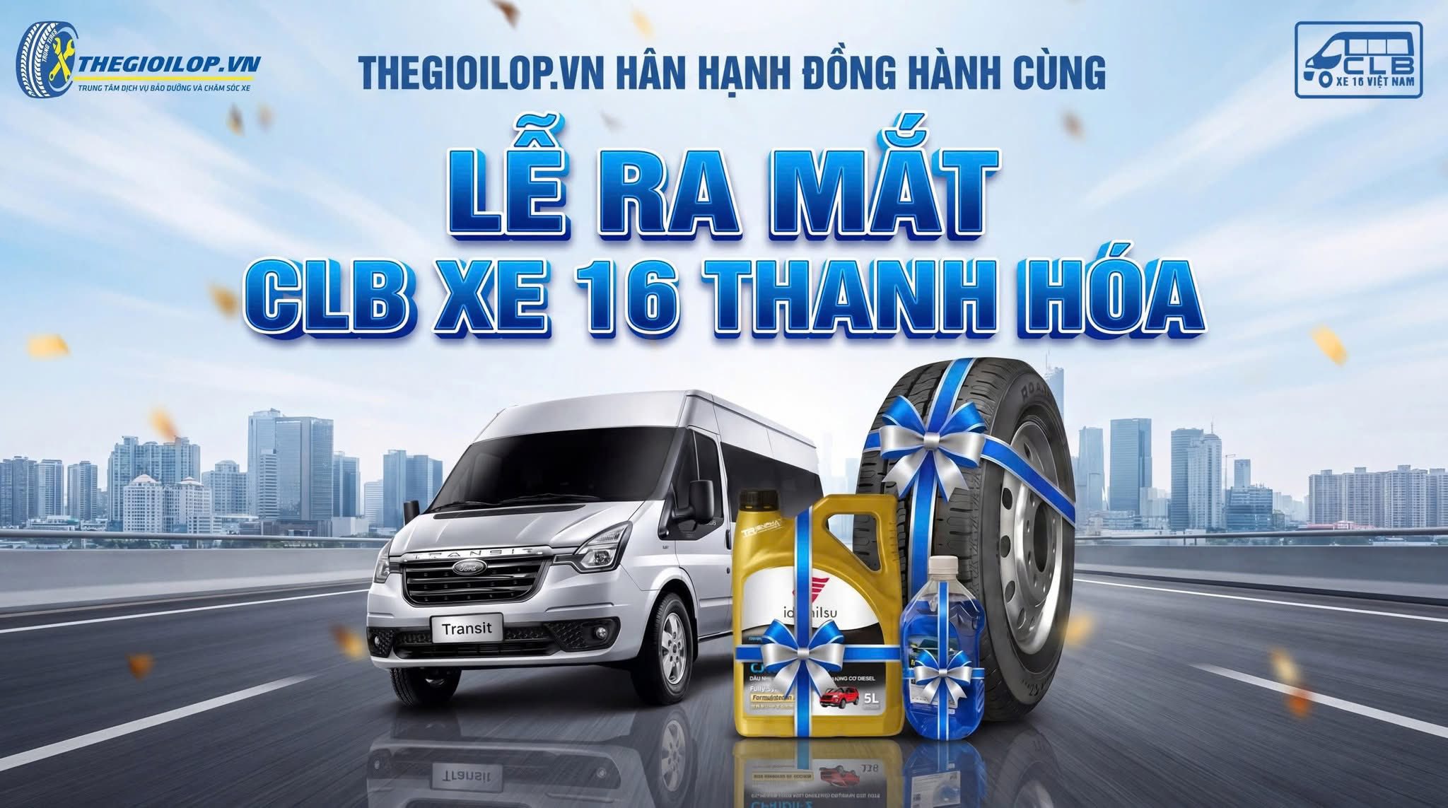 Lốp Xe Ô Tô Chất Lượng: Thegioilop.vn Đồng Hành Cùng CLB Xe 16 Chỗ Thanh Hóa