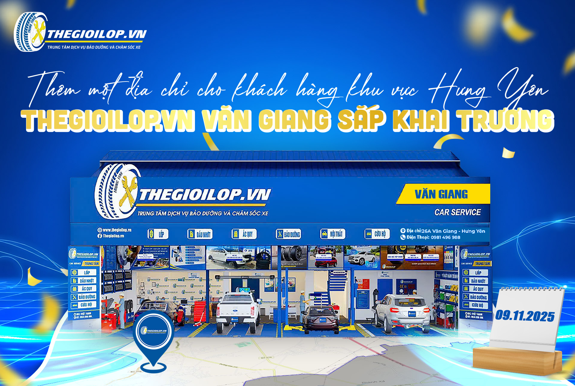 THÊM MỘT ĐỊA CHỈ CHO KHÁCH HÀNG KHU VỰC HƯNG YÊN – THEGIOILOP.VN VĂN GIANG SẮP KHAI TRƯƠNG