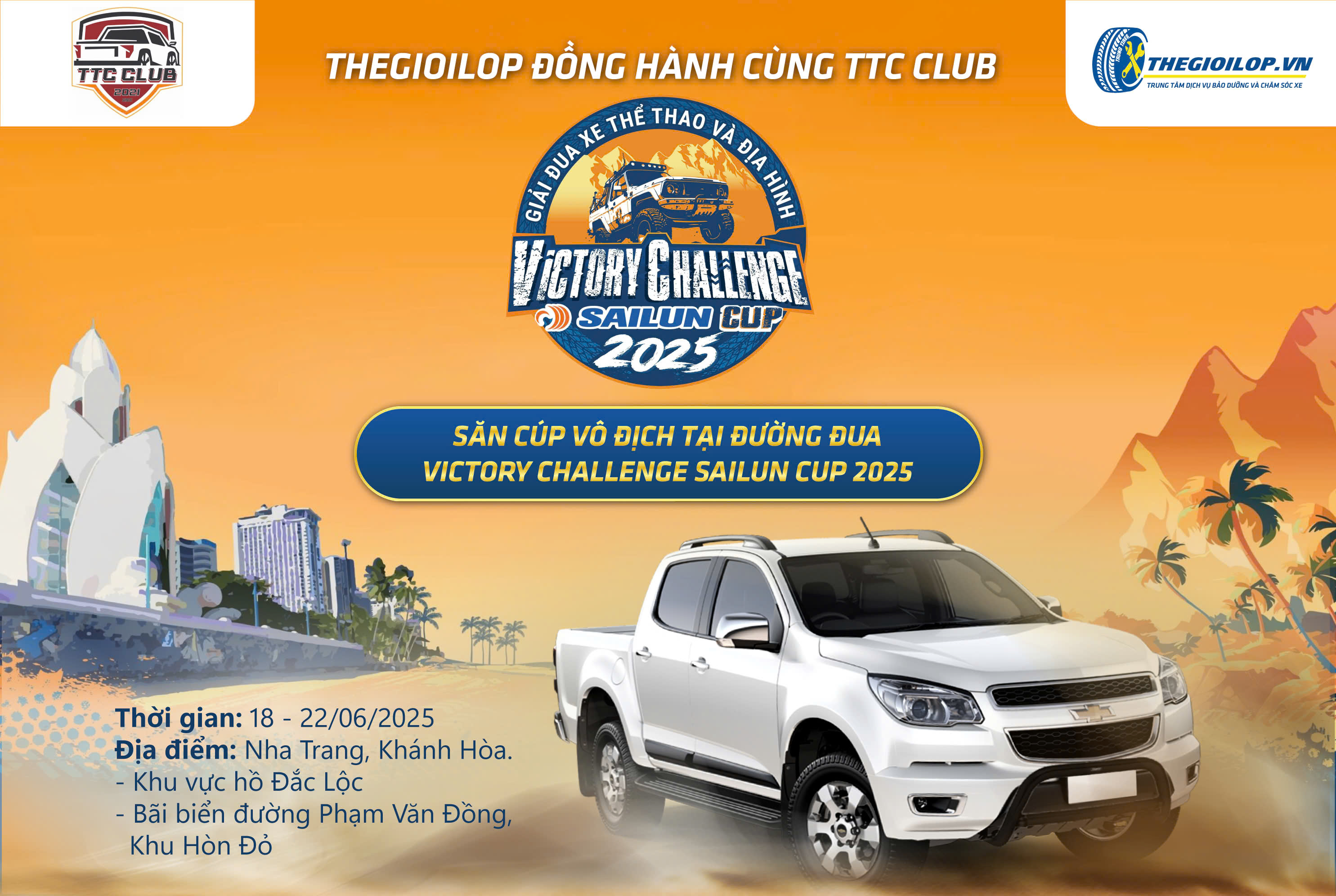 THEGIOILOP.VN ĐỒNG HÀNH CÙNG TTC CLUB – SĂN CÚP VÔ ĐỊCH TẠI ĐƯỜNG ĐUA VICTORY CHALLENGE SAILUN CUP 2025