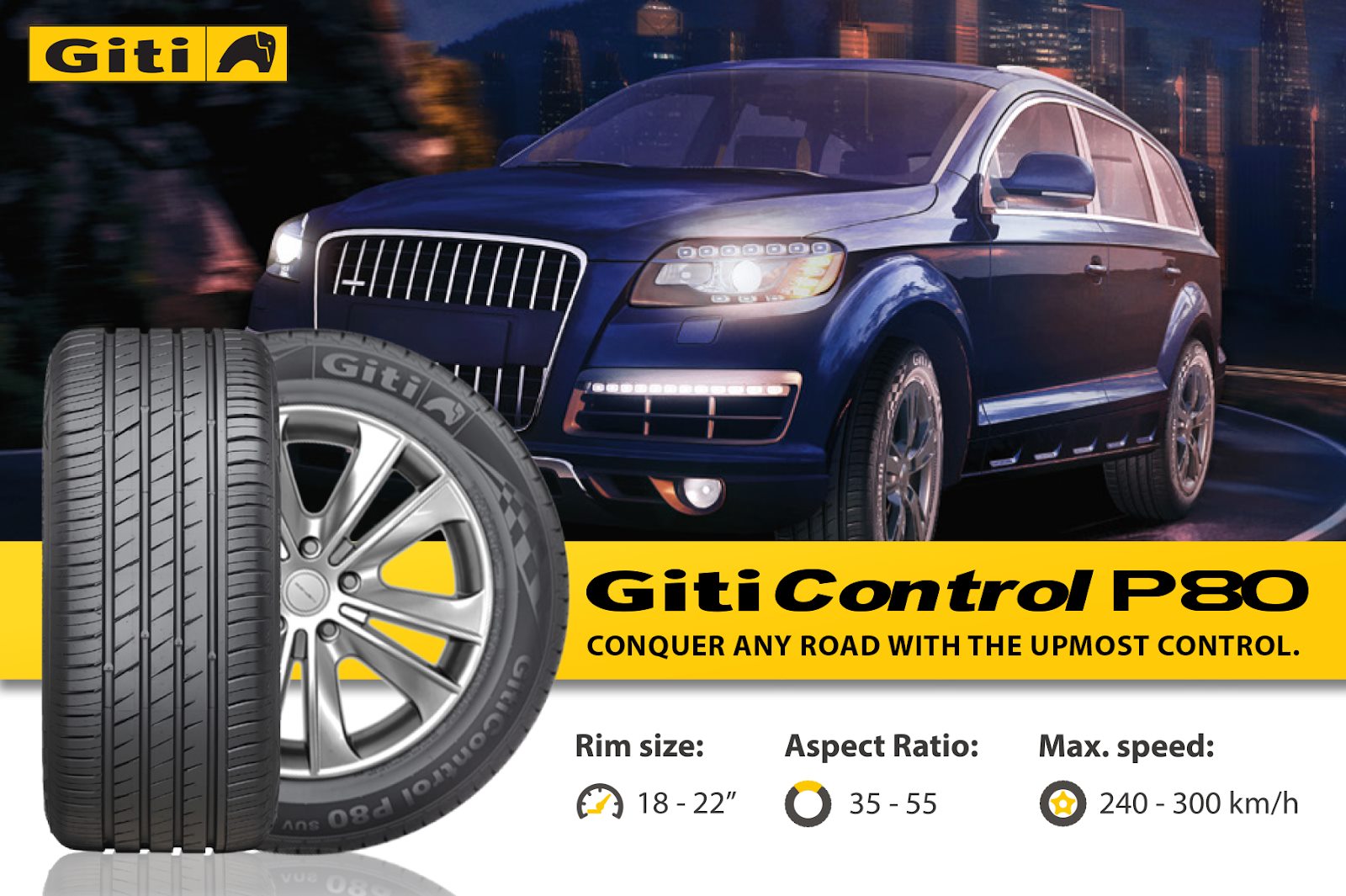 Lốp Giti Control P80 với nhiều ưu điểm nổi bật Lốp Giti Control P80 với nhiều ưu điểm nổi bật
