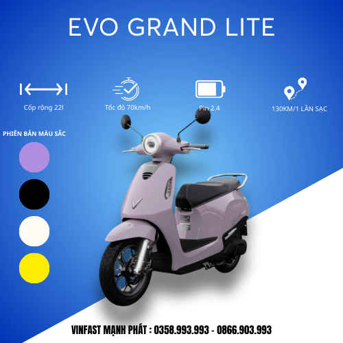 XE MÁY ĐIỆN EVO GRAND LITE