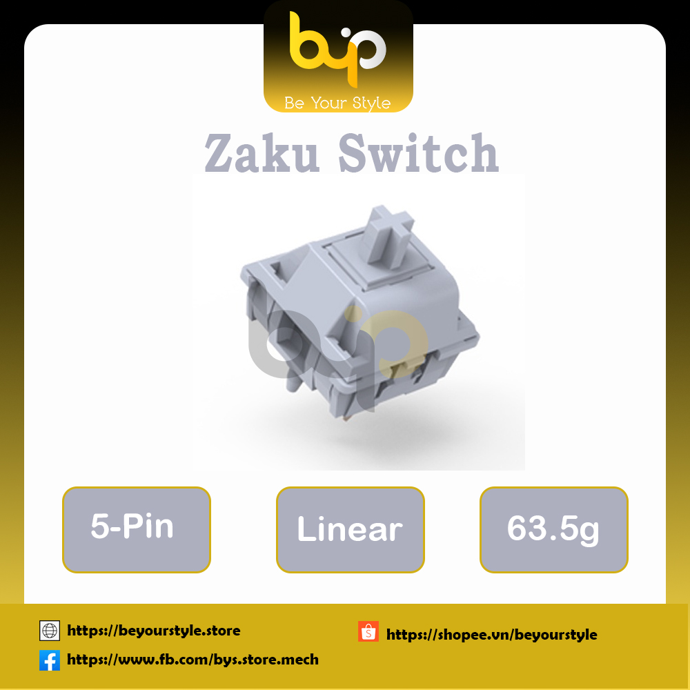 Zaku Switch Công tắc bàn phím cơ BYS Store