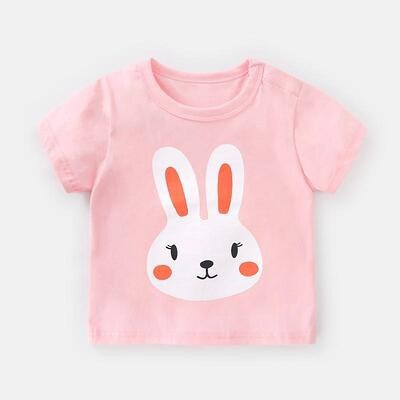Áo thun cộc tay in hình hoạt hình đáng yêu