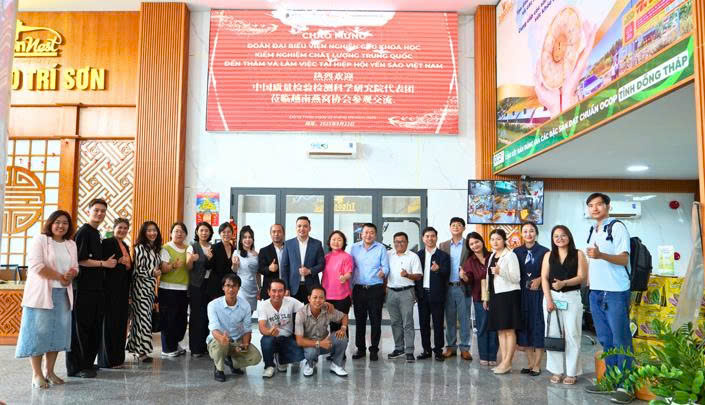 Hiệp hội Yến sào Việt Nam tiếp đón Đoàn Viện Nghiên cứu Khoa học Kiểm nghiệm Chất lượng Trung Quốc