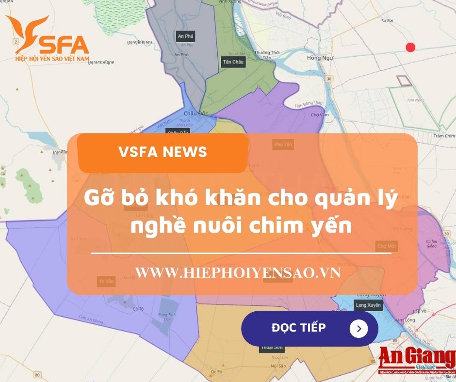 Gỡ bỏ khó khăn cho quản lý nghề nuôi chim yến