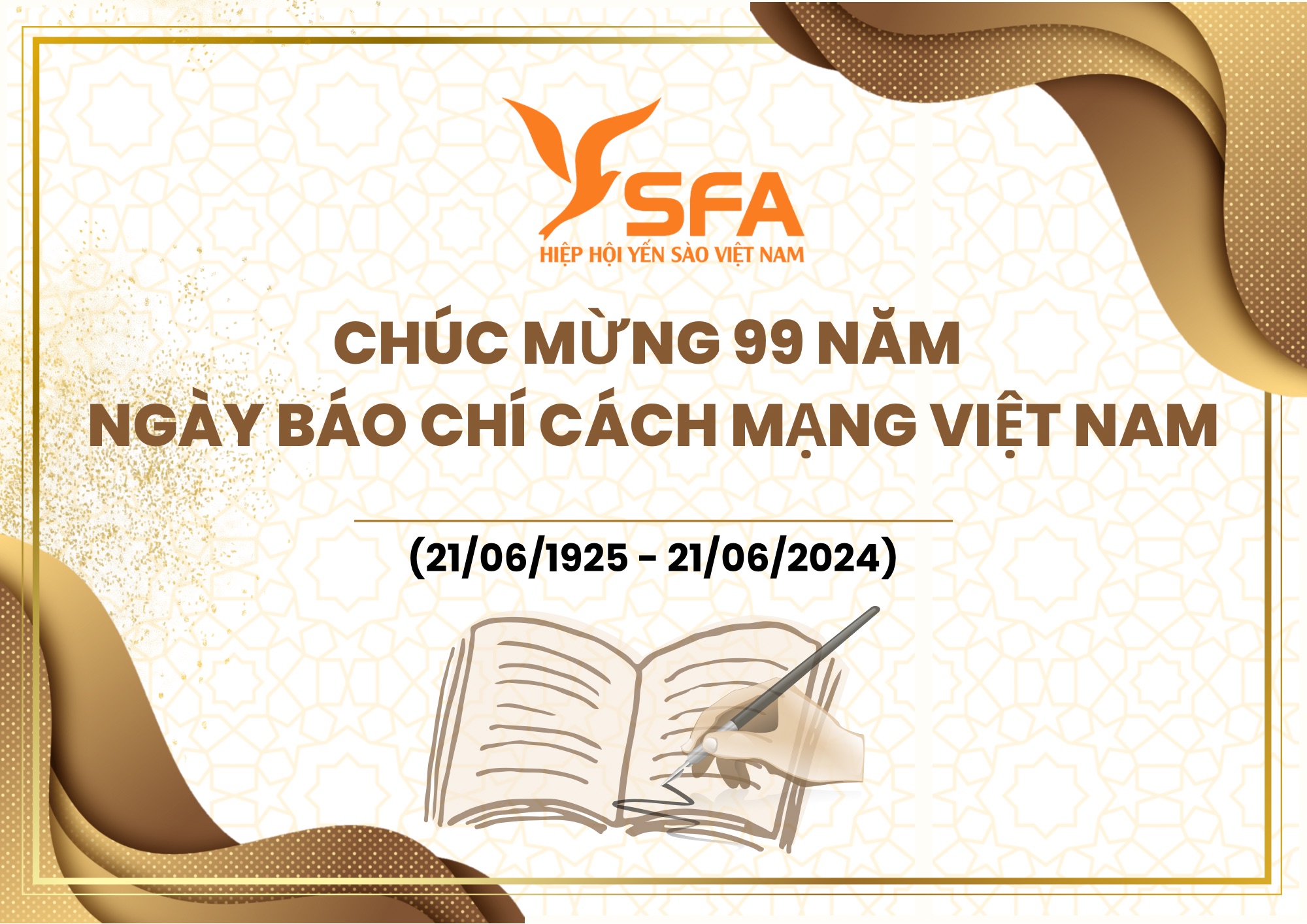 Hiệp hội yến sào Việt Nam gởi lời chúc mừng 99 năm ngày báo chí cách mạng Việt Nam