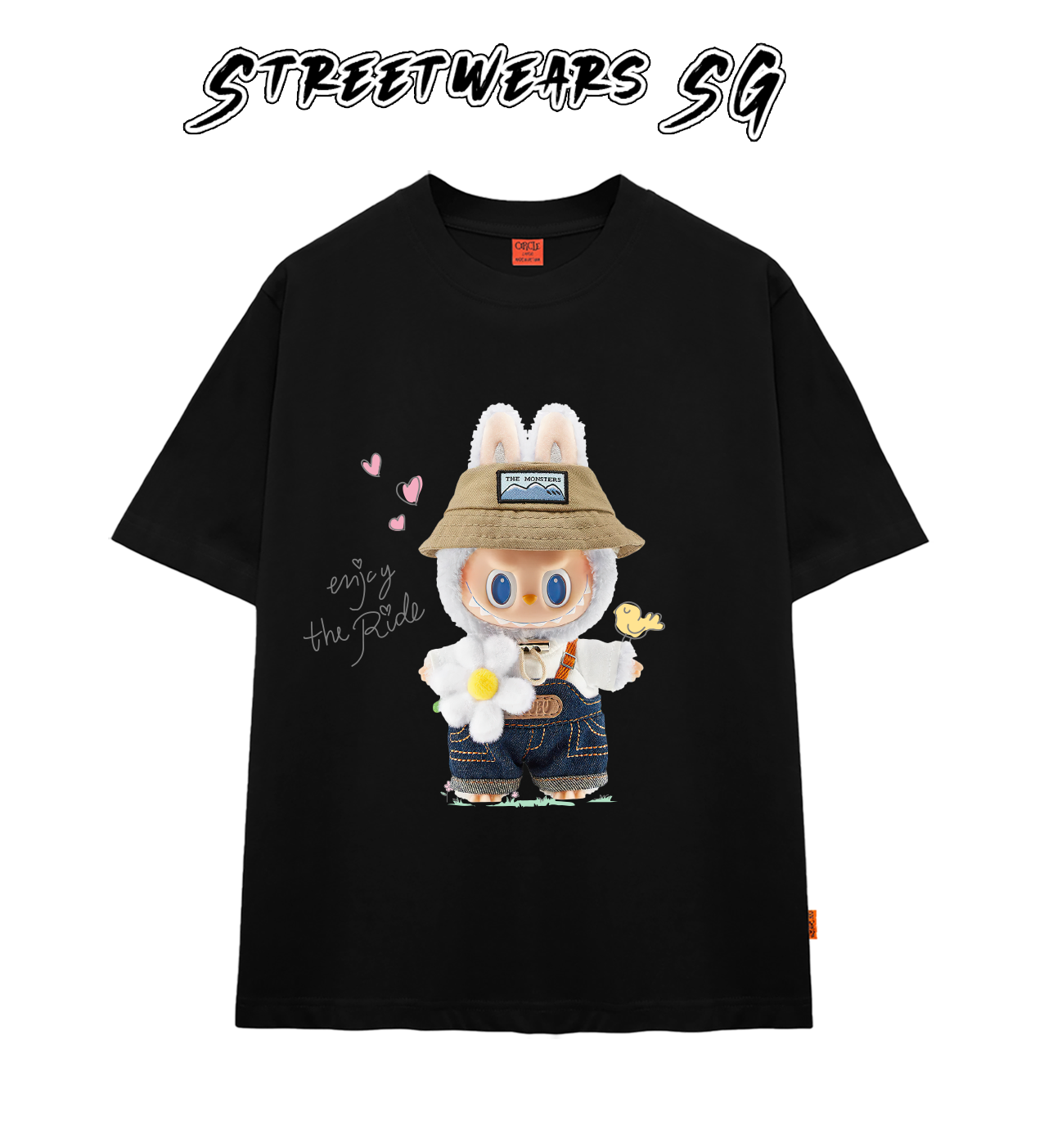 Áo thun LaBuBu Cầm Hoa form rộng cao cấp - Streetwears SG - LBB-02