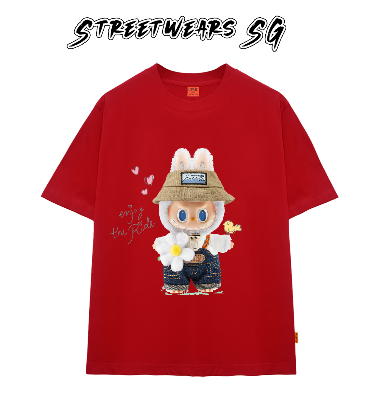 Áo thun LaBuBu Cầm Hoa form rộng cao cấp - Streetwears SG - LBB-02