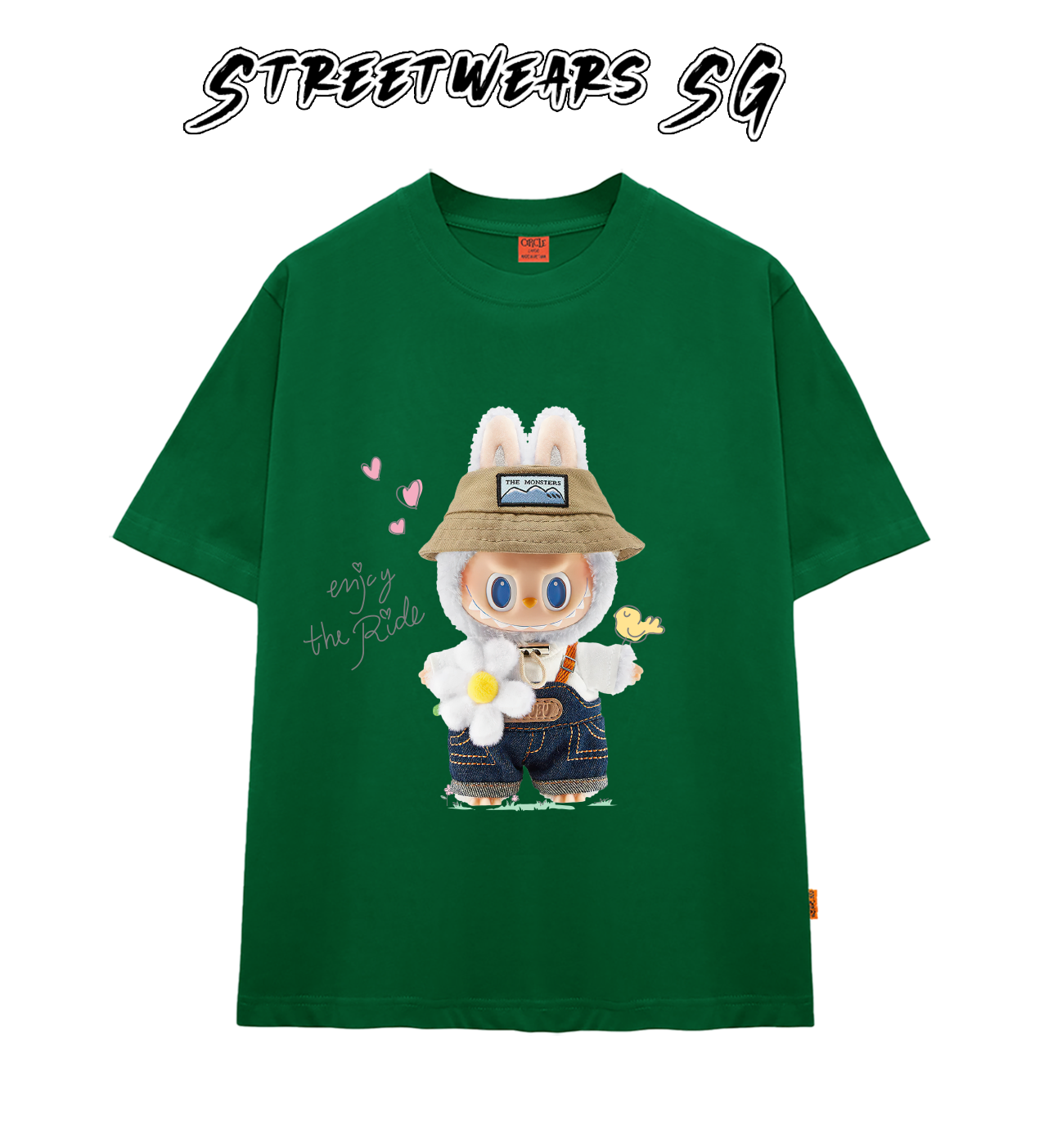 Áo thun LaBuBu Cầm Hoa form rộng cao cấp - Streetwears SG - LBB-02