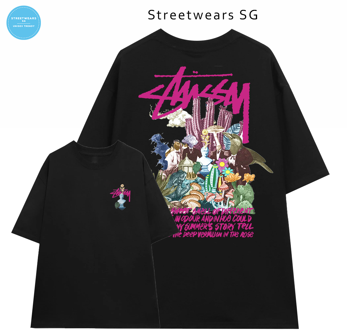 Áo thun Basic Stussy STUSSY PSYCHEDELIC Tee - Streetwears SG - STU-20