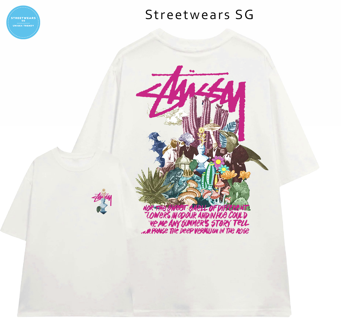 Áo thun Basic Stussy STUSSY PSYCHEDELIC Tee - Streetwears SG - STU-20